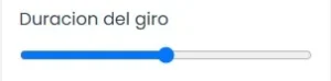 duracion del giro